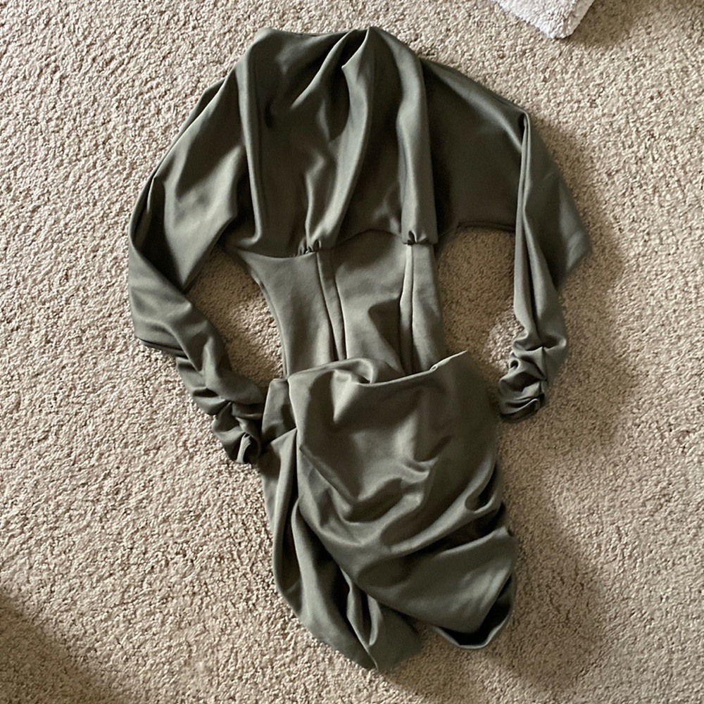 ASOS Deep Green Corset Dress